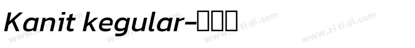 Kanit kegular字体转换